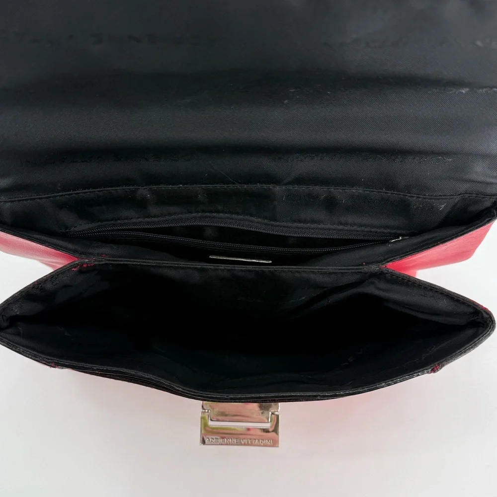 Adrienne‎ Vittadini Red Satchel Shoulder Bag